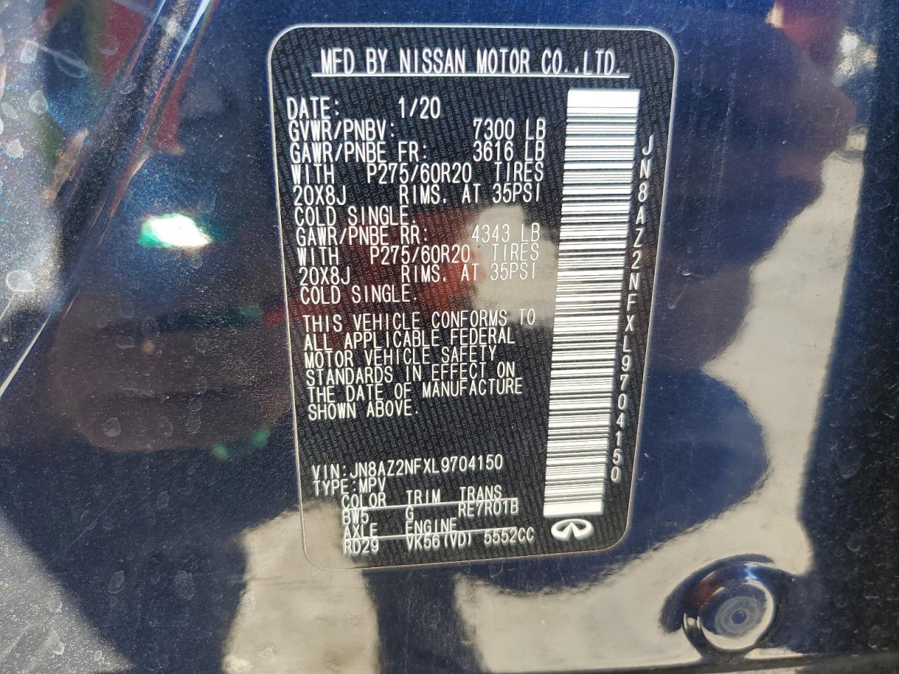 2020 Infiniti QX60 - Image 16