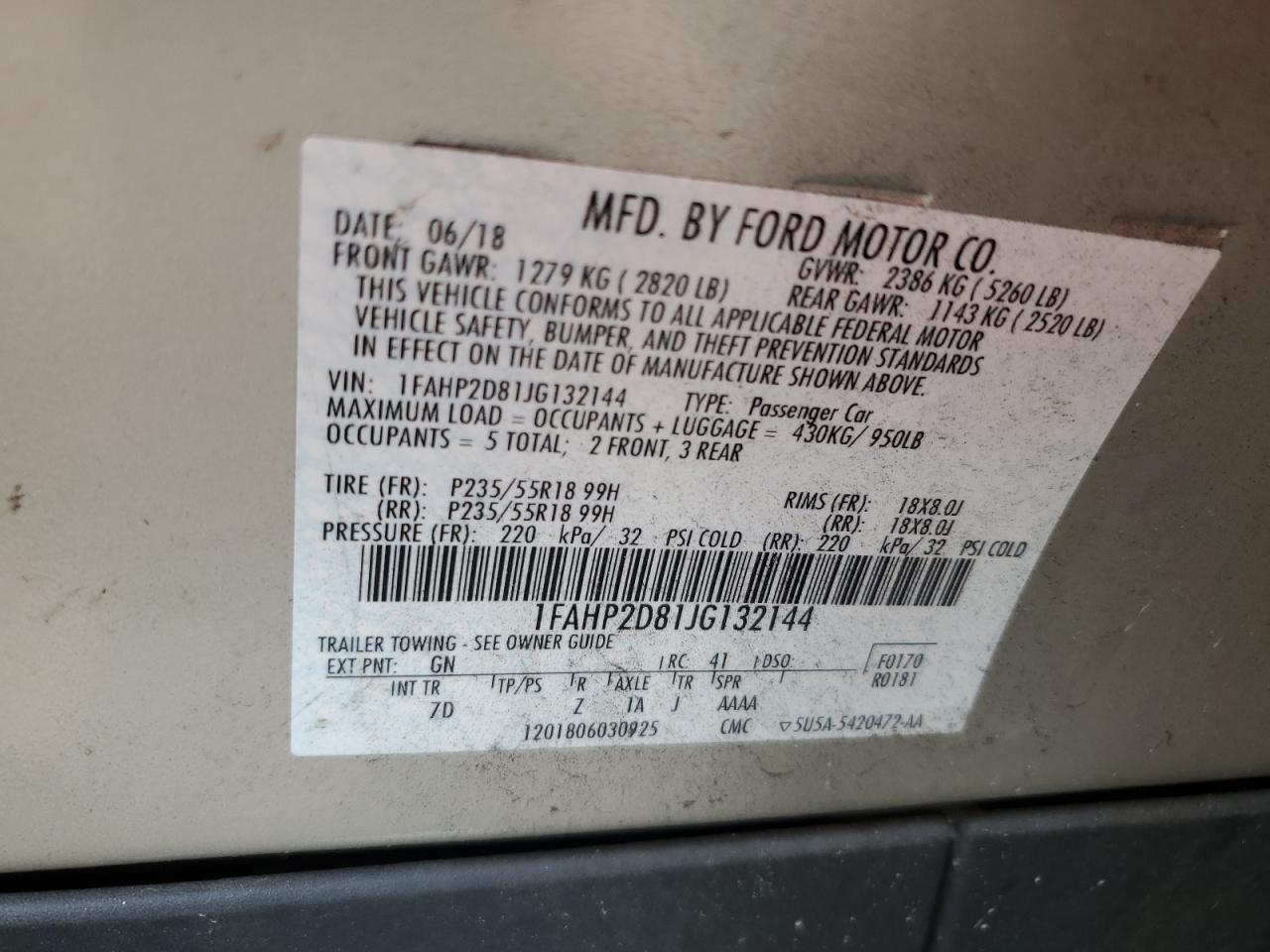 2018 Ford Taurus - Image 12