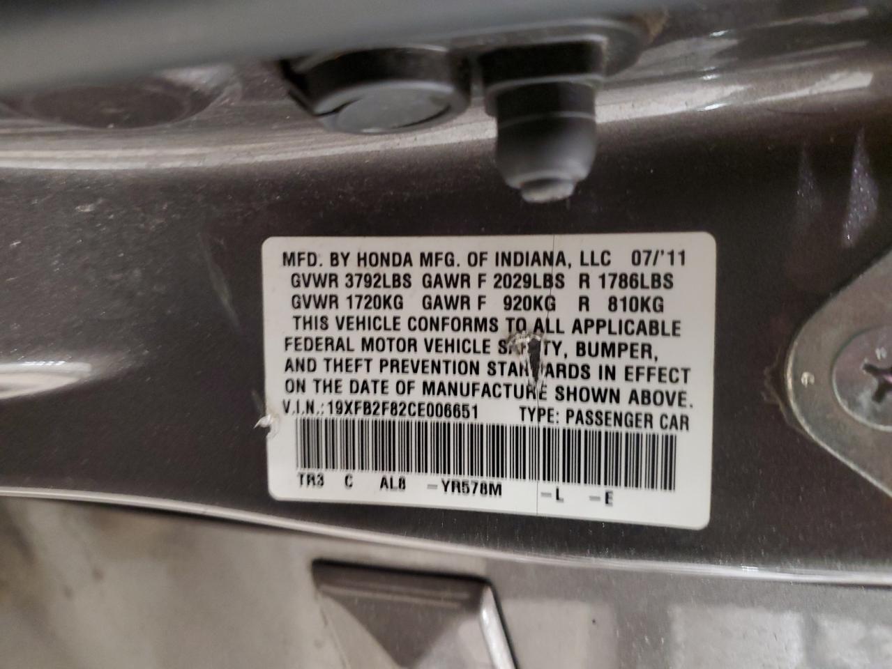 2012 Honda Civic - Image 15