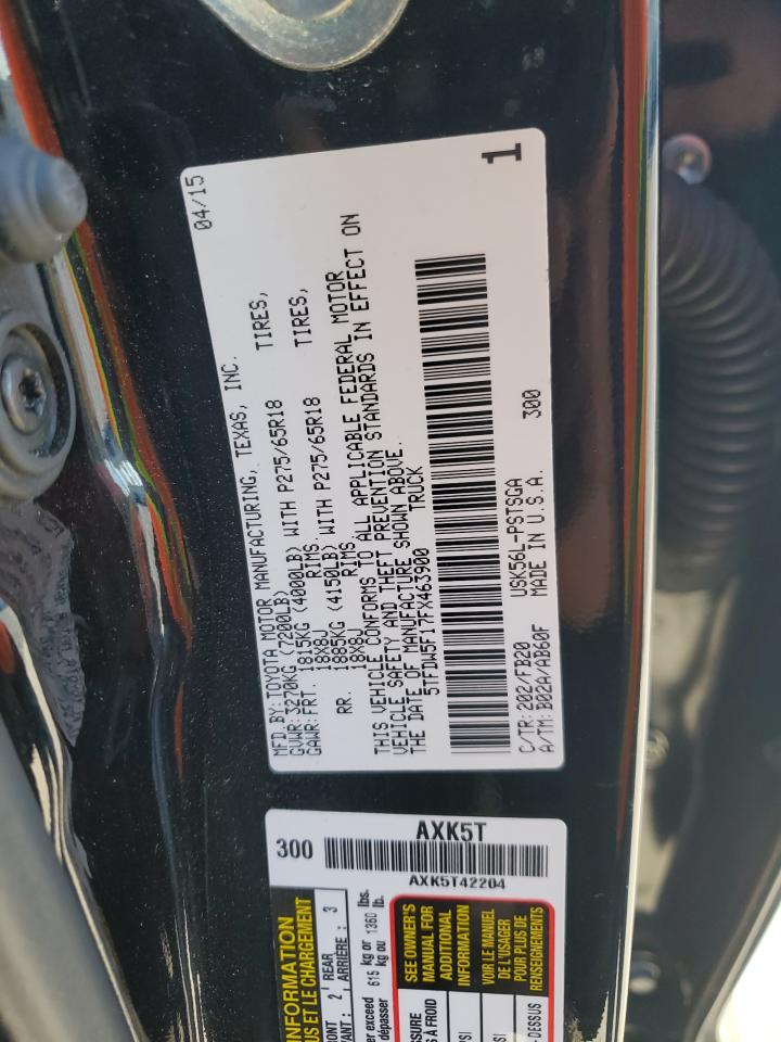 VIN 5TFDW5F17FX463900 2015 TOYOTA TUNDRA no.12