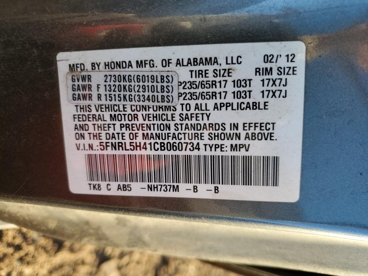 2012 Honda Odyssey - Image 15