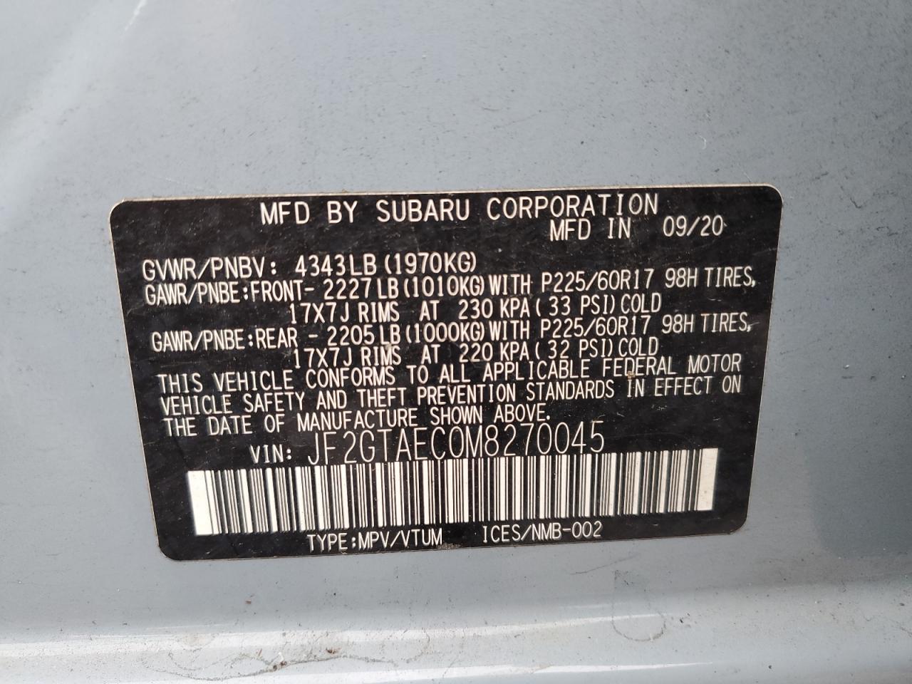 2021 Subaru XV - Image 15