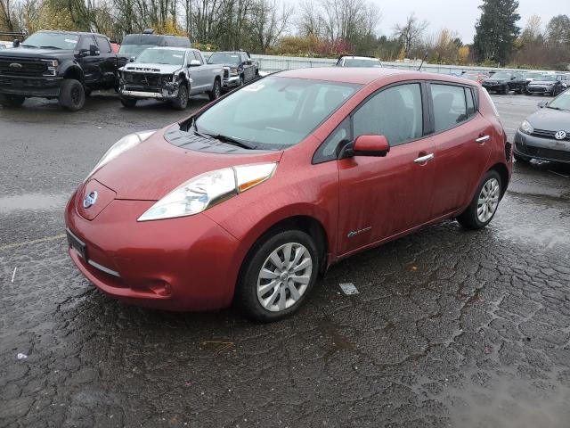  NISSAN LEAF 2014 Червоний