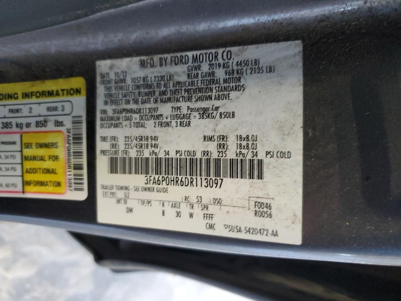 2013 Ford Fusion - Image 12