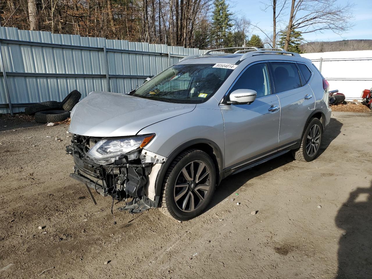 2019 Nissan Rogue S للبيع في Center Rutland، VT - Front End