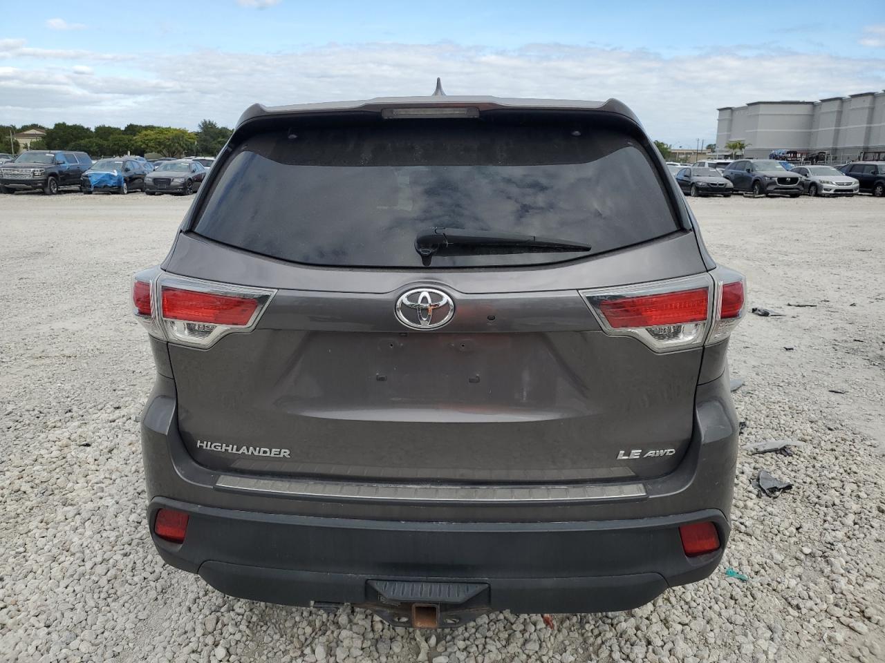 2016 Toyota Highlander Le VIN: 5TDBKRFH6GS354603 Lot: 80564564