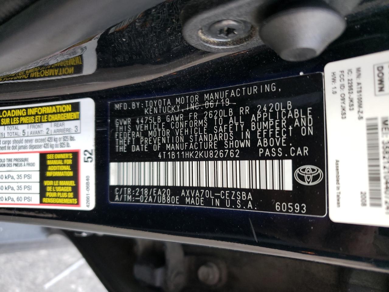 2019 Toyota Camry - Image 14
