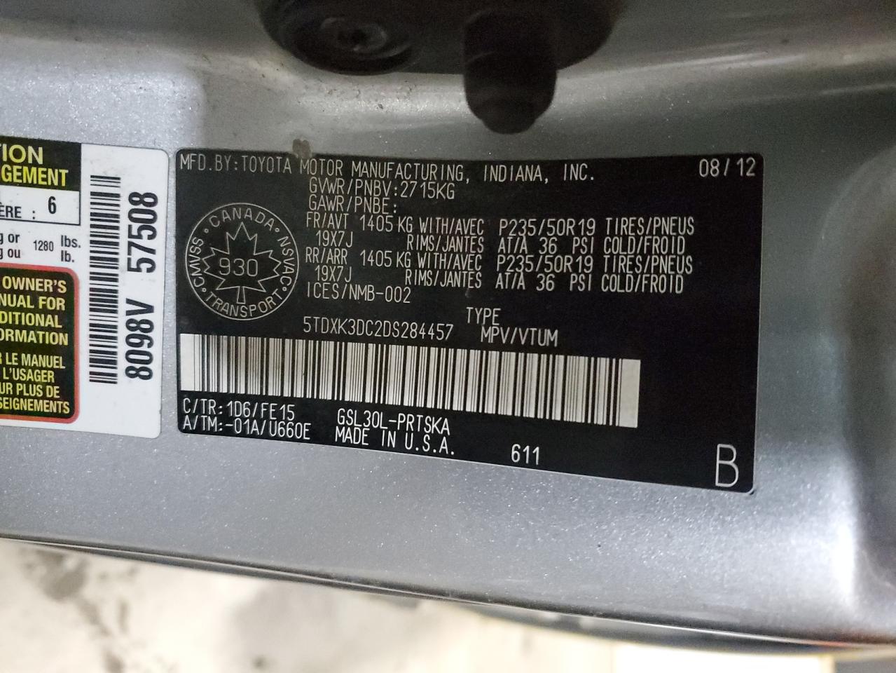 2013 Toyota Sienna - Image 14