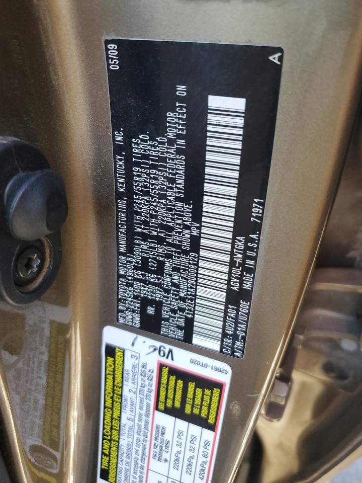 2009 Toyota Venza VIN: 4T3ZE11A29U008129 Lot: 80128234