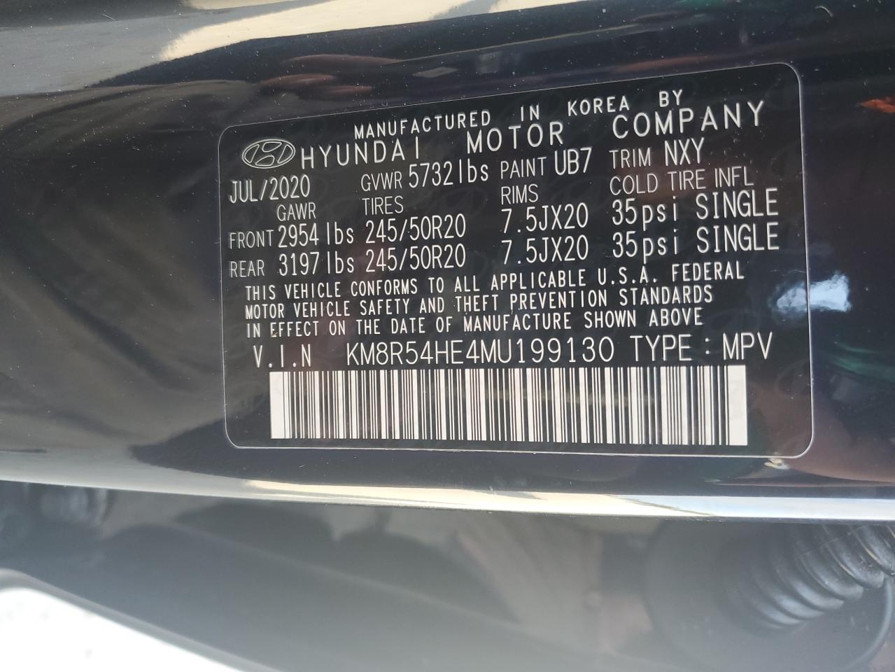 KM8R54HE4MU199130 2021 HYUNDAI PALISADE - Image 14