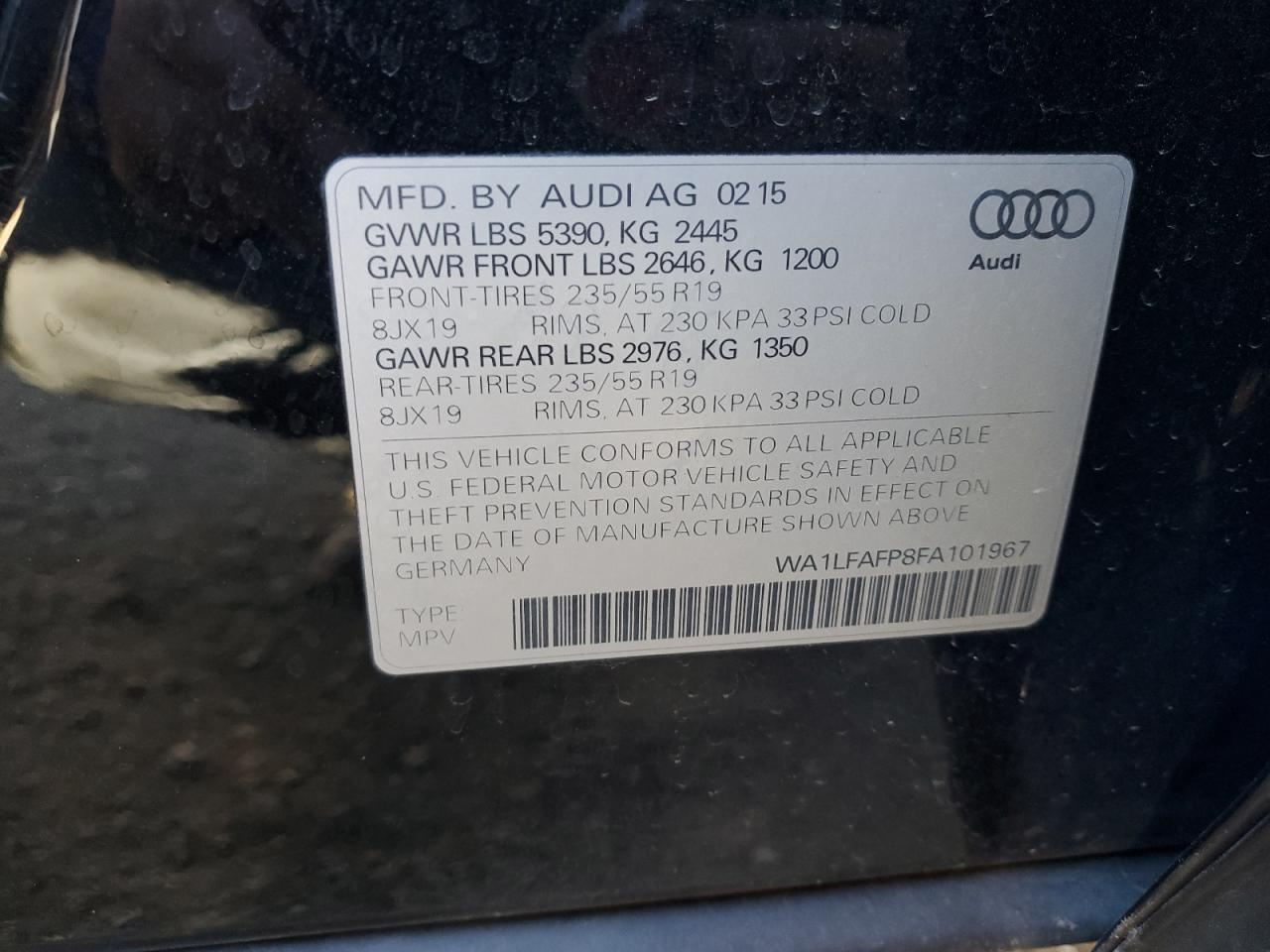 2015 Audi Q5 - Image 12