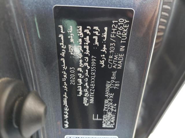 NMTKZ4BXXLR351997 - 2020 TOYOTA CHR - #undefined