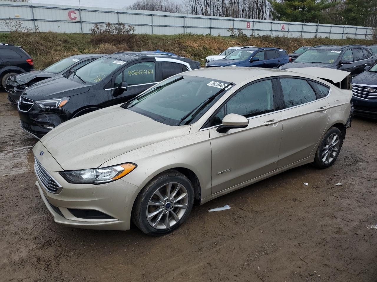 VIN 3FA6P0LU7HR385028 2017 FORD FUSION no.1