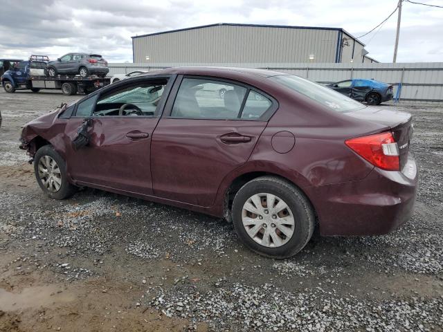  HONDA CIVIC 2012 Maroon