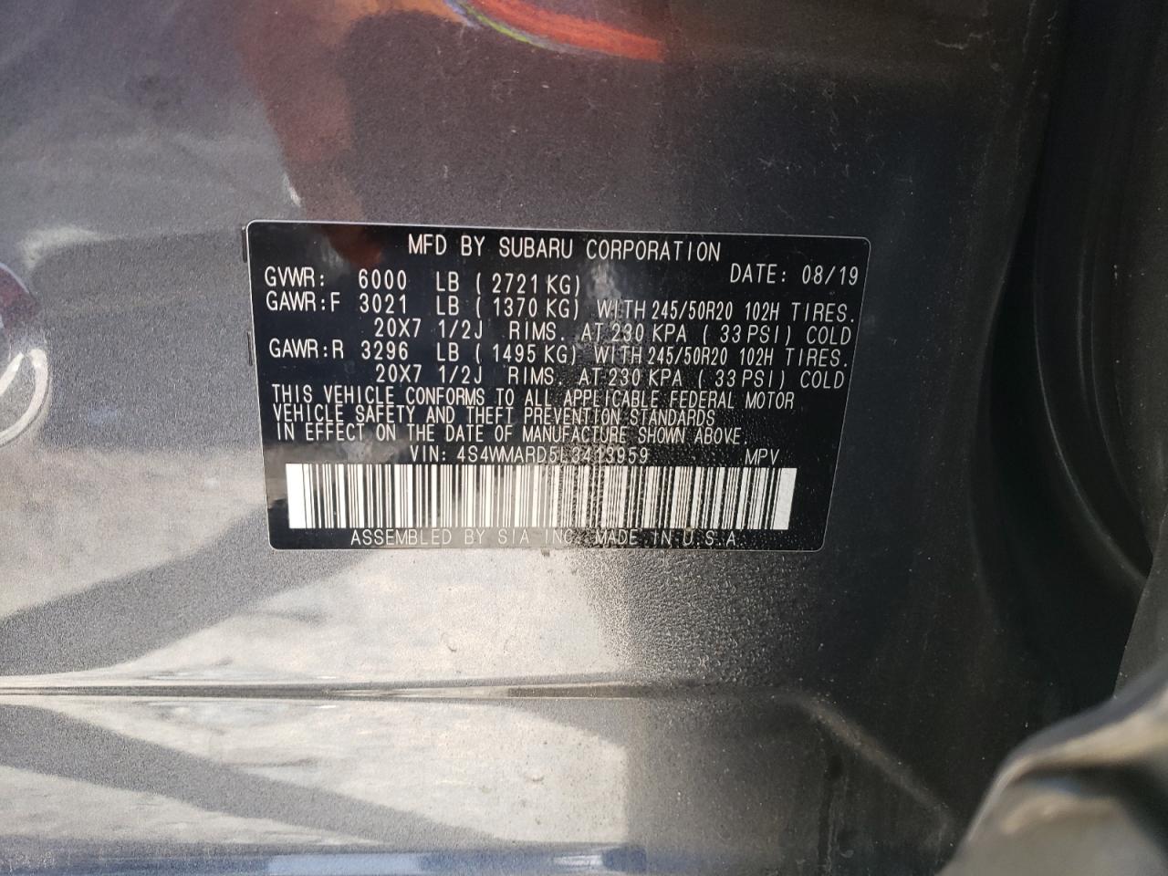 2020 Subaru Ascent - Image 13