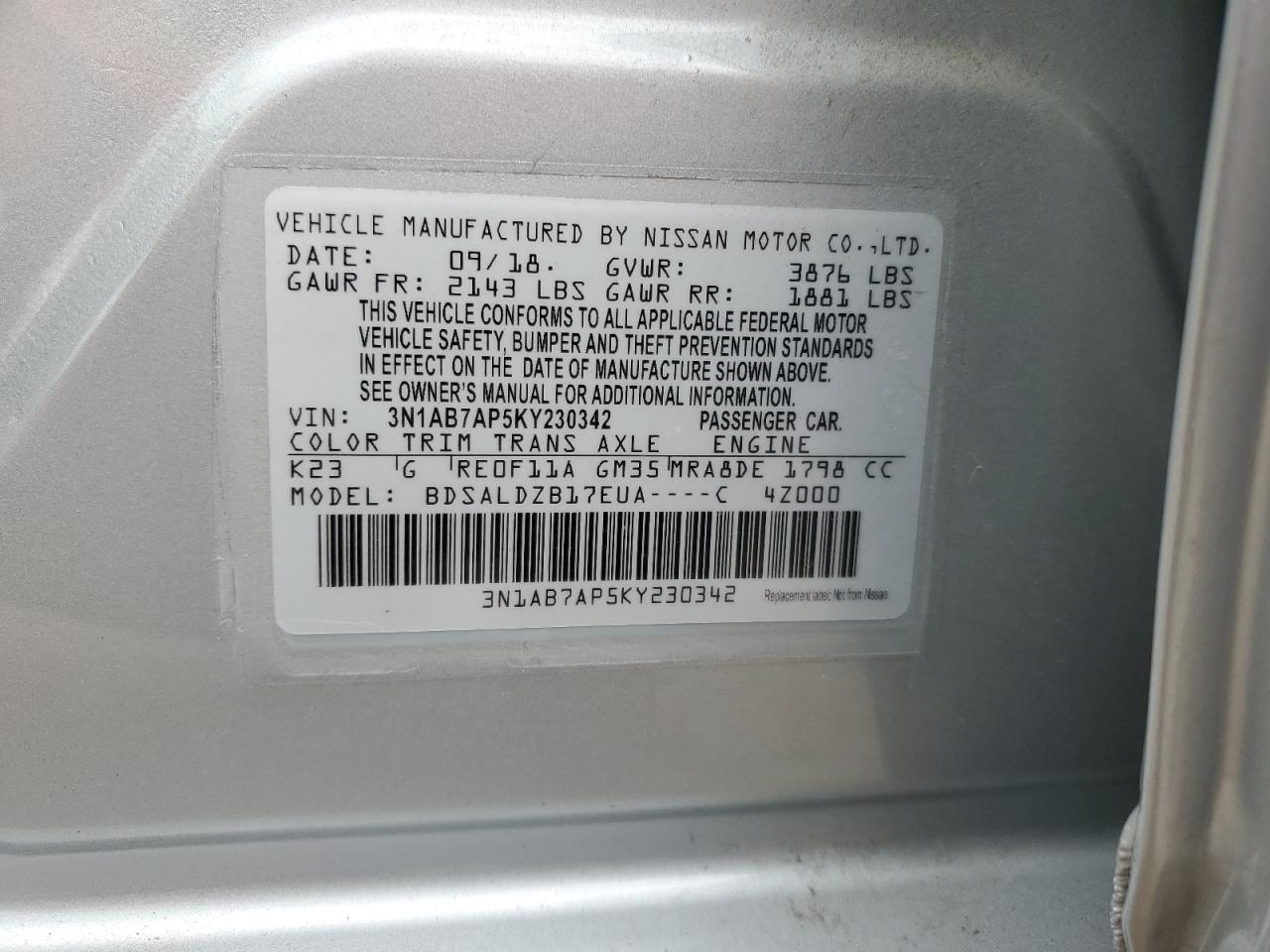 2019 Nissan Sentra - Image 12