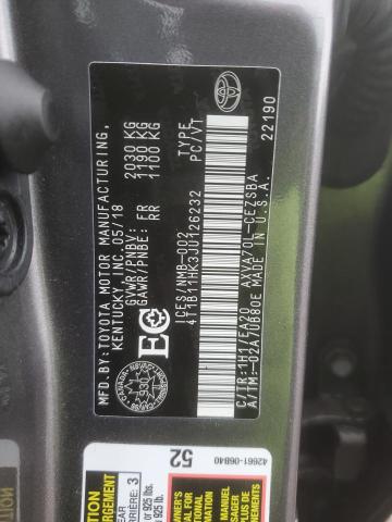 2018 TOYOTA CAMRY L