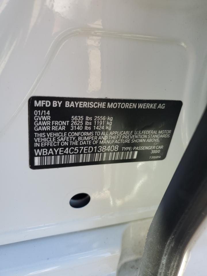 VIN WBAYE4C57ED138408 2014 BMW 7 SERIES no.13