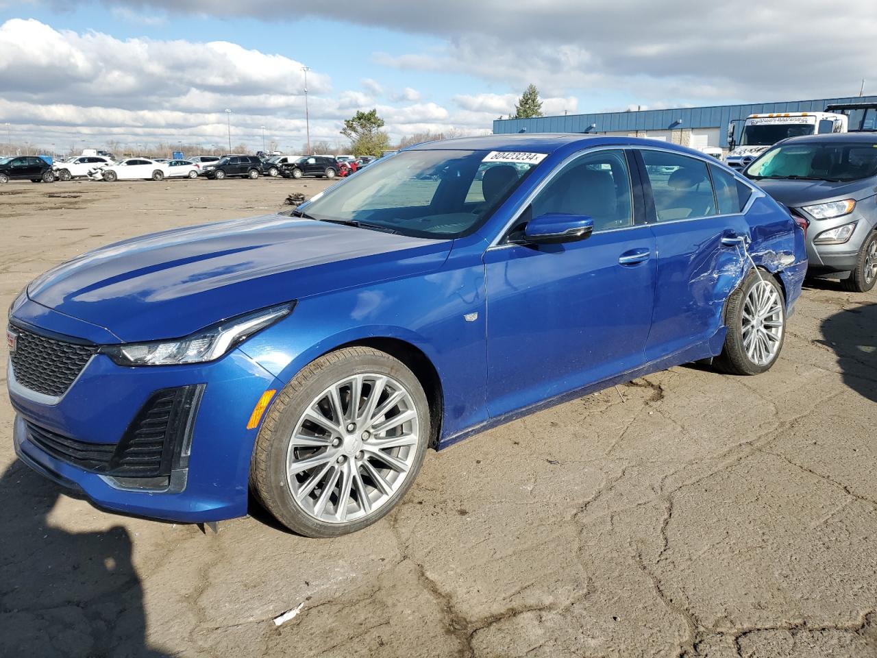 2021 Cadillac Ct5 Premium Luxury на продаже в Woodhaven, MI - Side