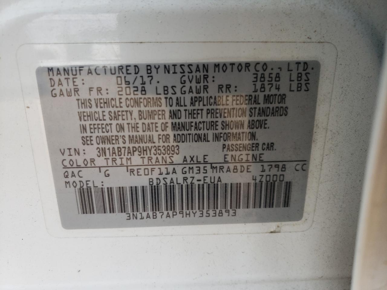 2017 Nissan Sentra - Image 12
