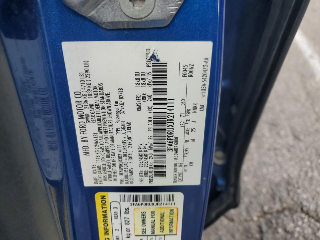 2018 Ford Fusion - Image 12