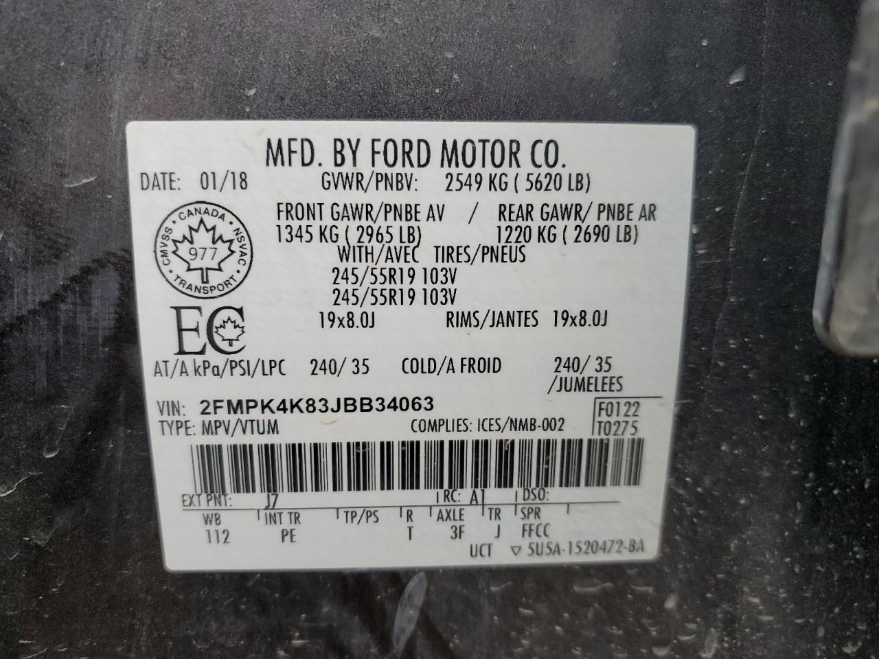 2018 Ford Edge - Image 13