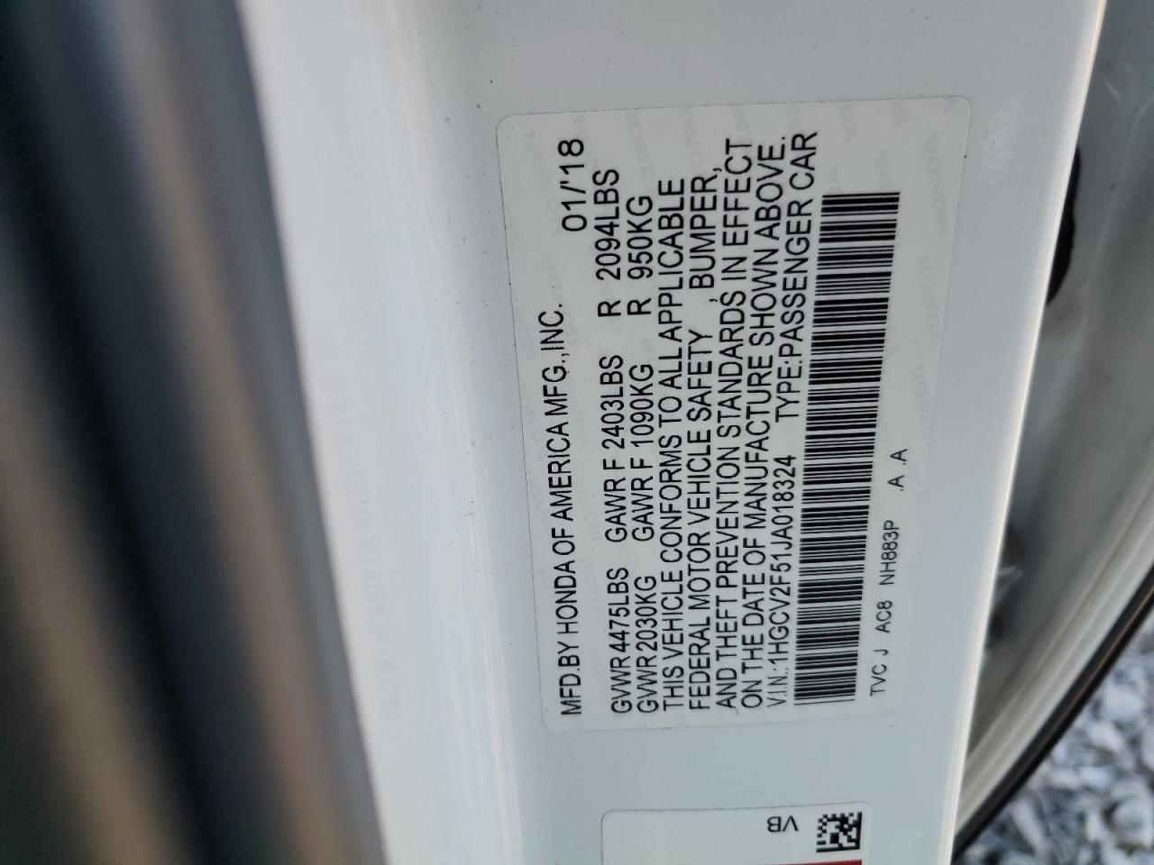 2018 Honda Accord - Image 12
