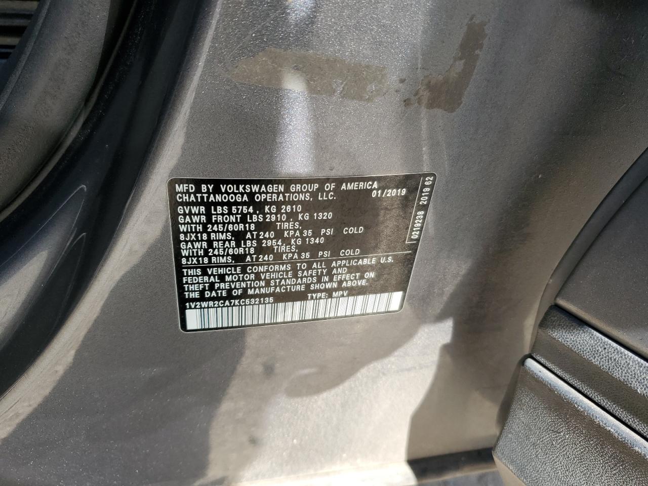 2019 Volkswagen Atlas - Image 13