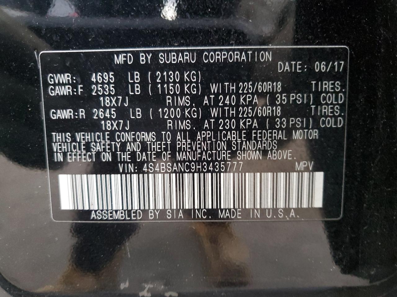 2017 Subaru Outback - Image 12