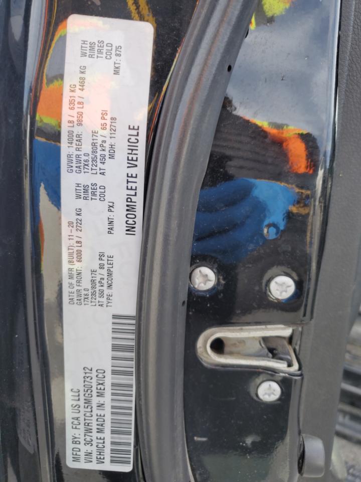 2021 Ram 3500 VIN: 3C7WRTCL5MG507312 Lot: 81492684