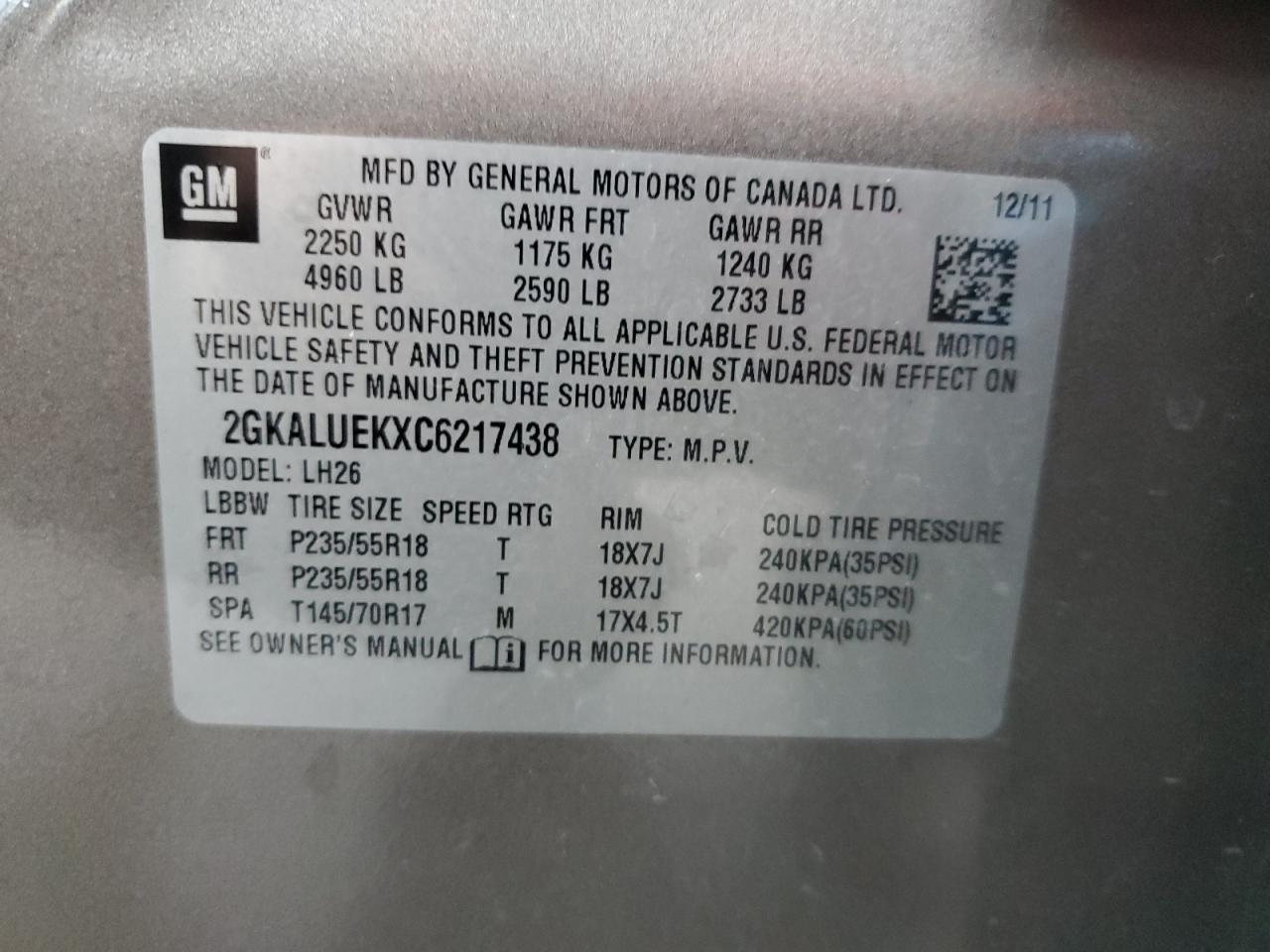 2012 GMC Terrain - Image 13