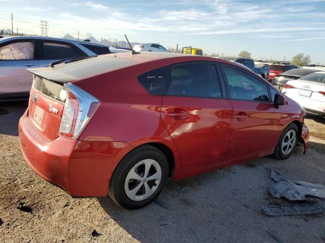  TOYOTA PRIUS 2014 Czerwony