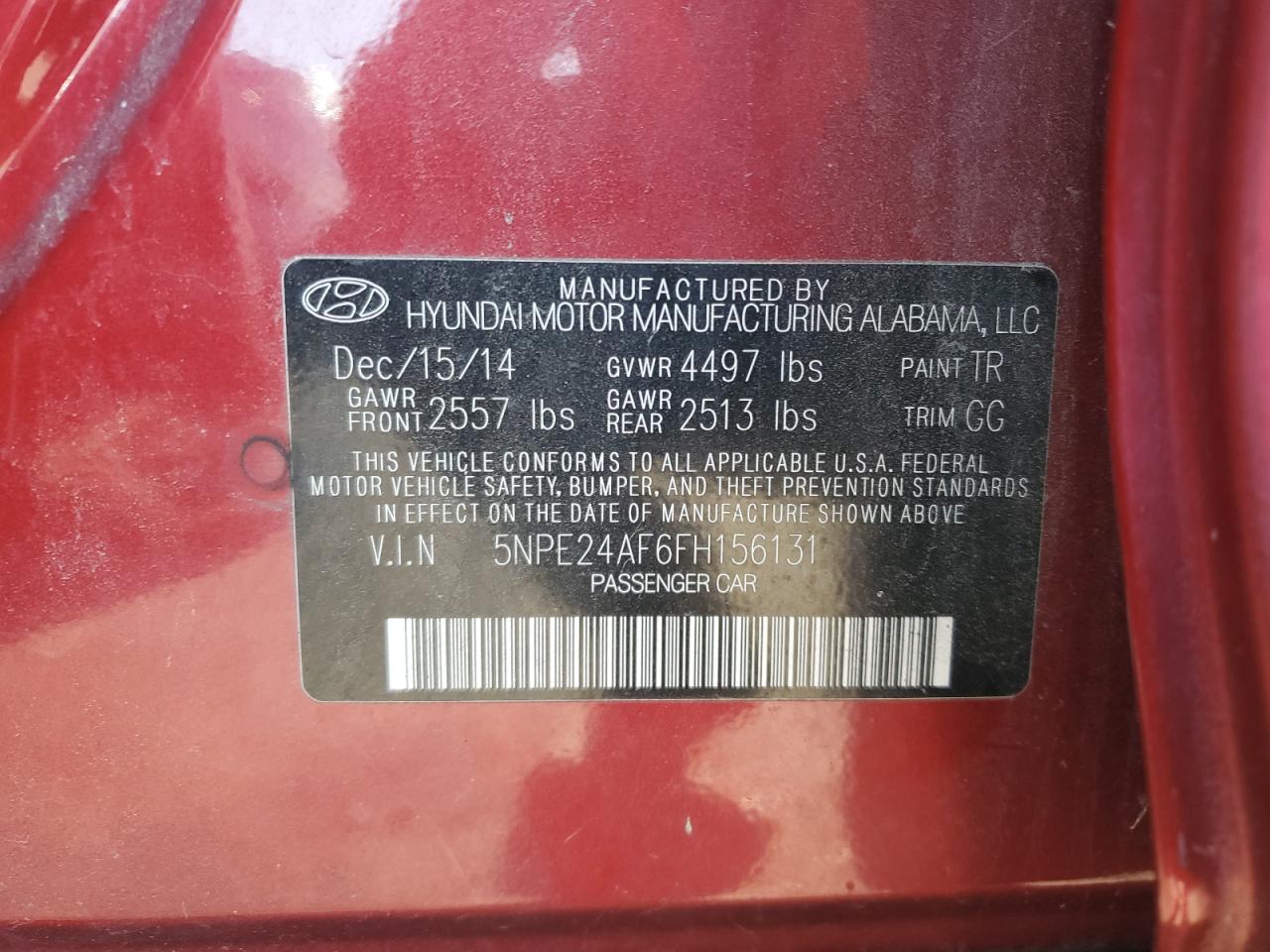 2015 Hyundai Sonata - Image 12