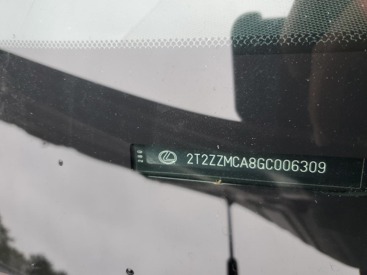 2016 Lexus Rx 350 VIN: 2T2ZZMCA8GC006309 Lot: 80511034