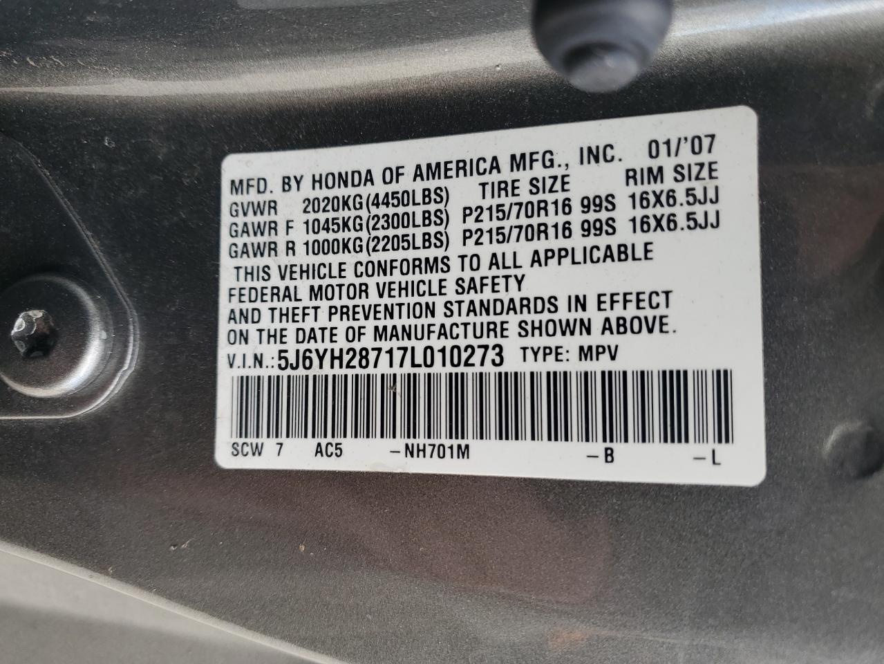 2007 Honda Element - Image 14