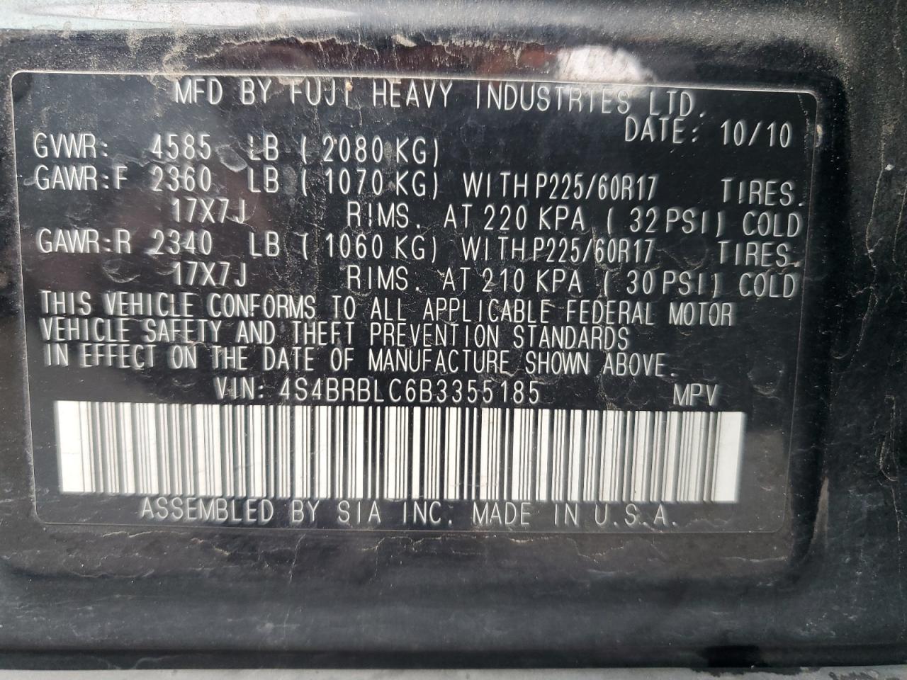 2011 Subaru Outback - Image 14