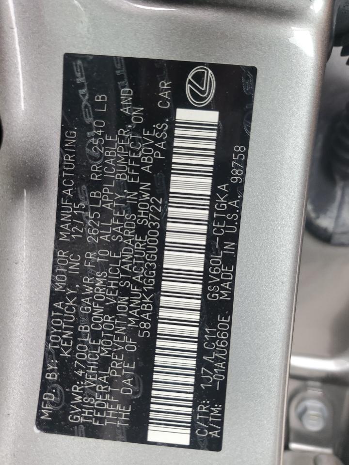 2016 Lexus ES - Image 12