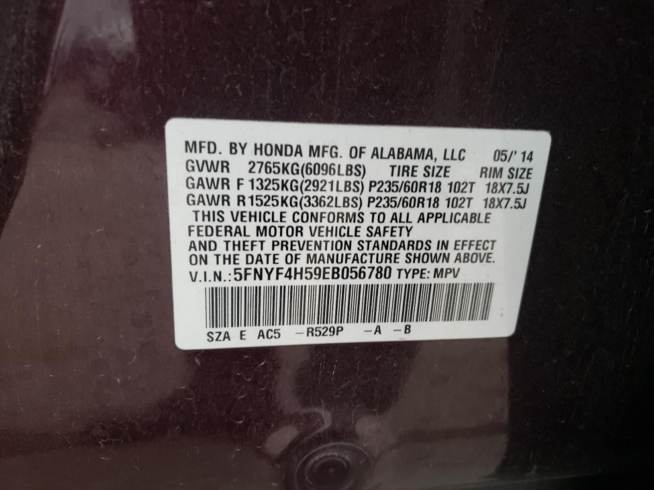 2014 Honda Pilot - Image 13