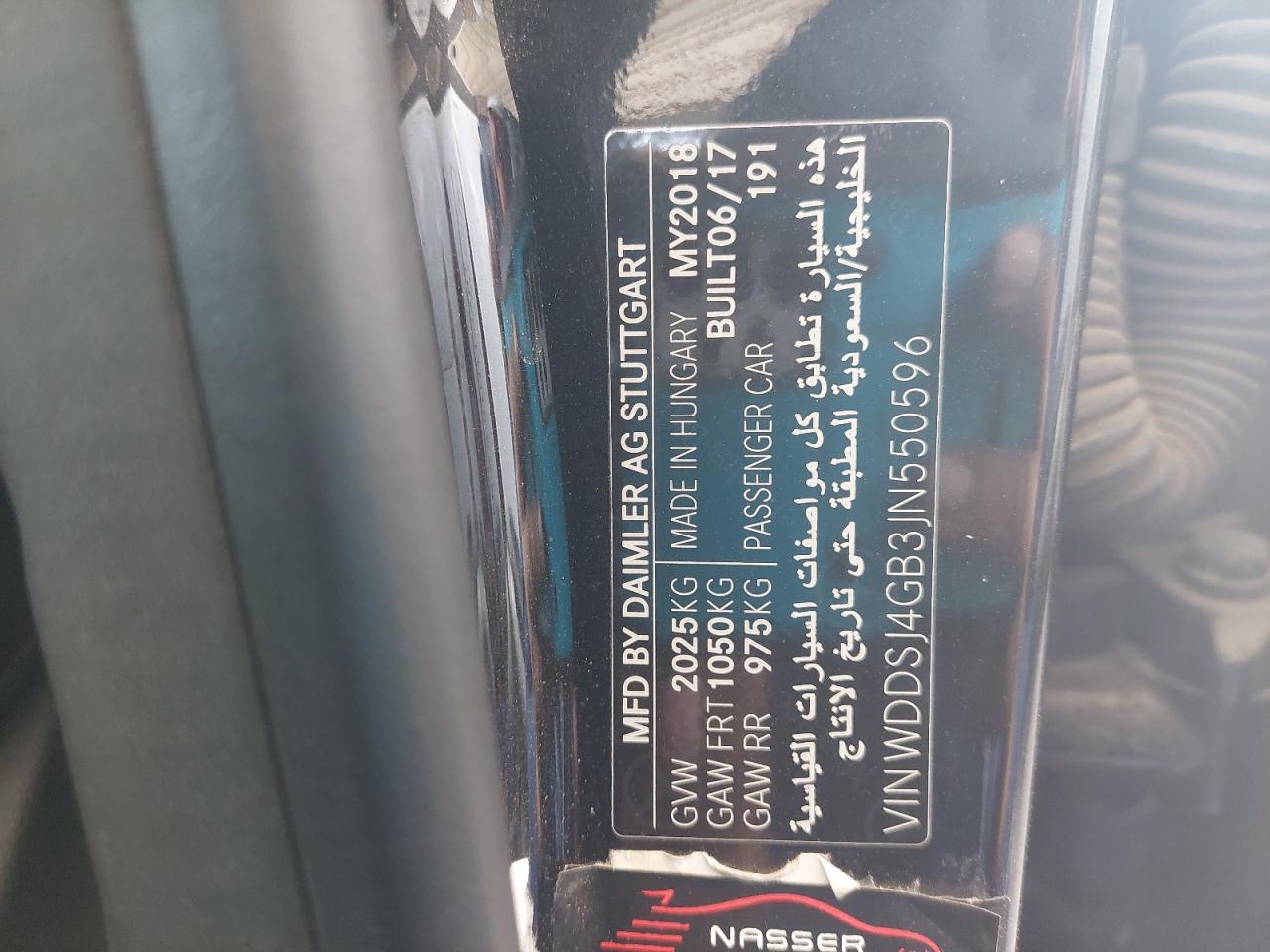 WDDSJ4GB3JN550596 - 2018 Mercedes Benz CLA 250 - #82067204