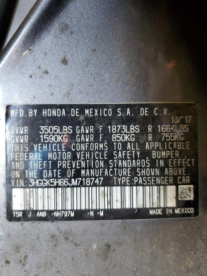 2018 Honda Fit Sport VIN: 3HGGK5H66JM718747 Lot: 81701004