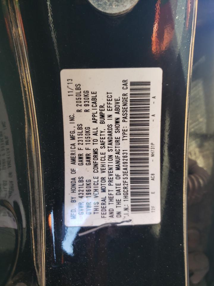 VIN 1HGCR2F53EA092631 2014 HONDA ACCORD no.12