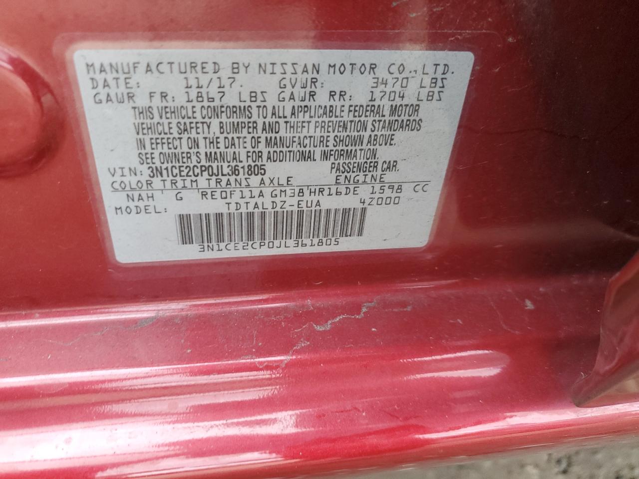 2018 Nissan Versa - Image 13