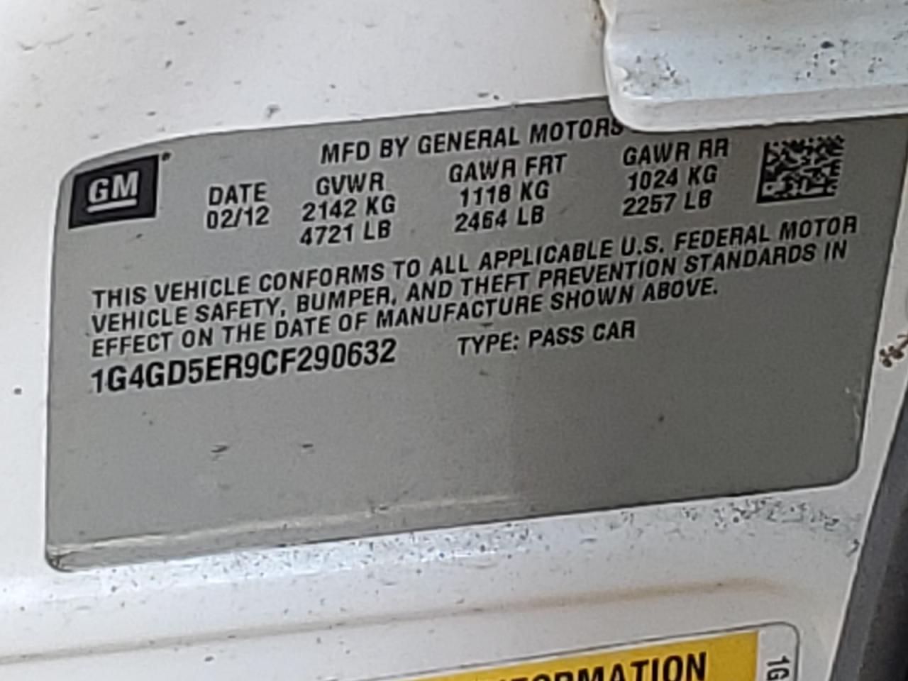 2012 Buick LaCrosse - Image 12
