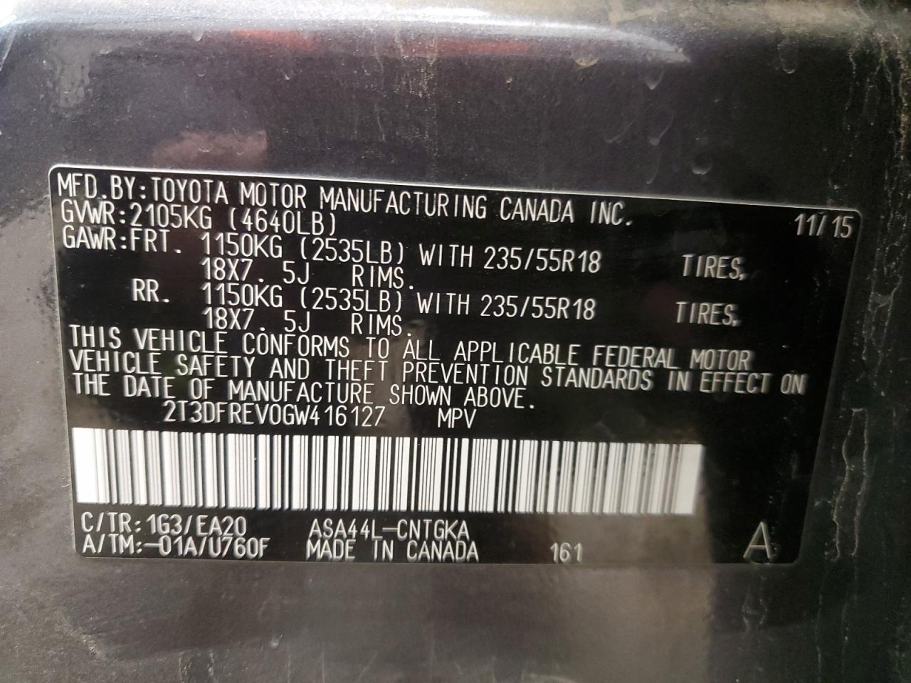 2016 Toyota RAV 4 - Image 15