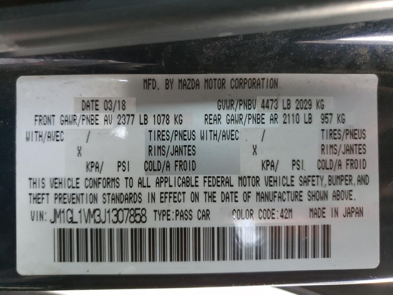 2018 Mazda 6 - Image 13