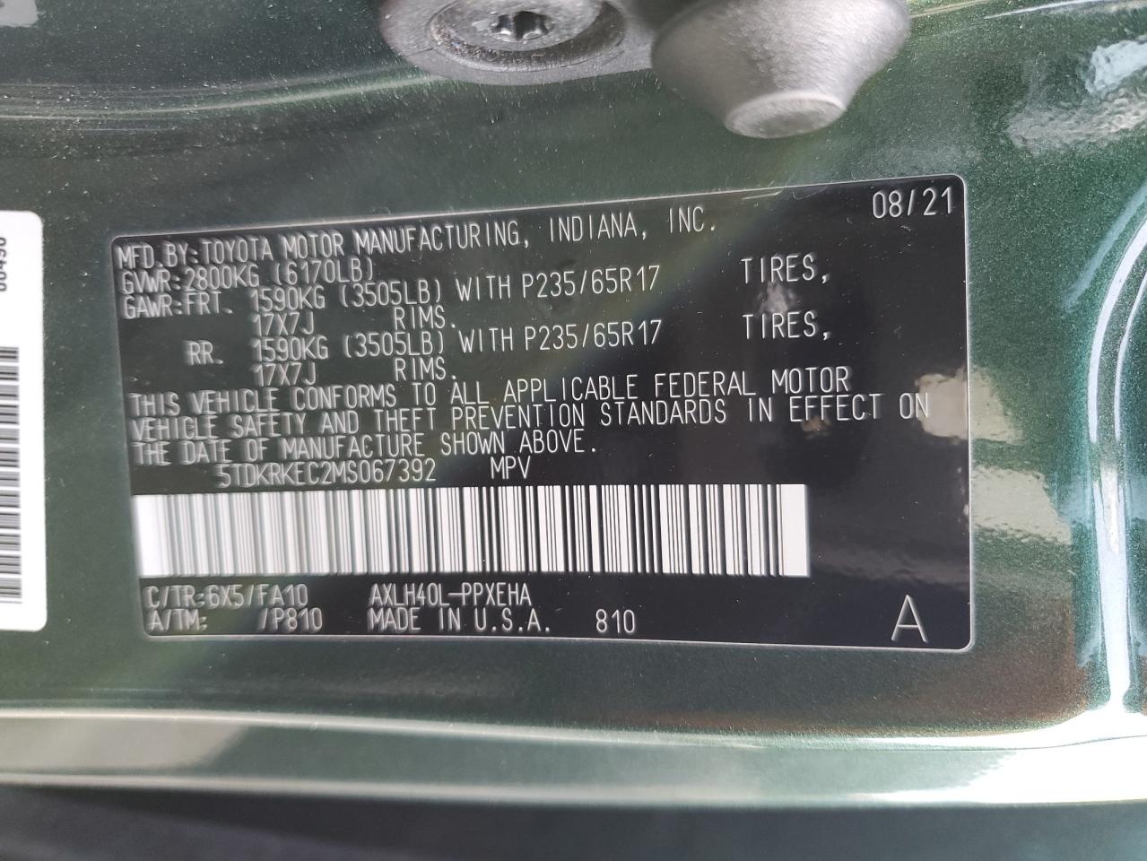 2021 Toyota Sienna - Image 13