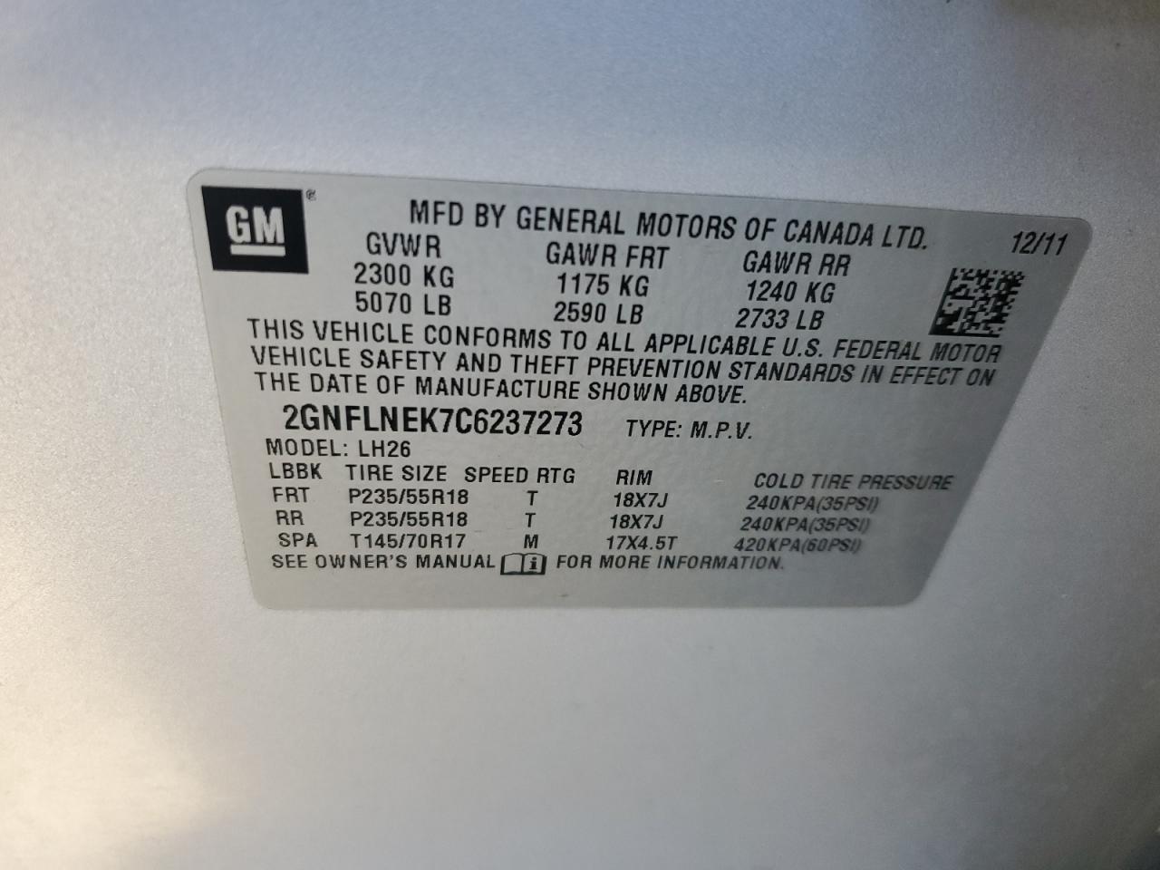2012 Chevrolet Equinox - Image 13