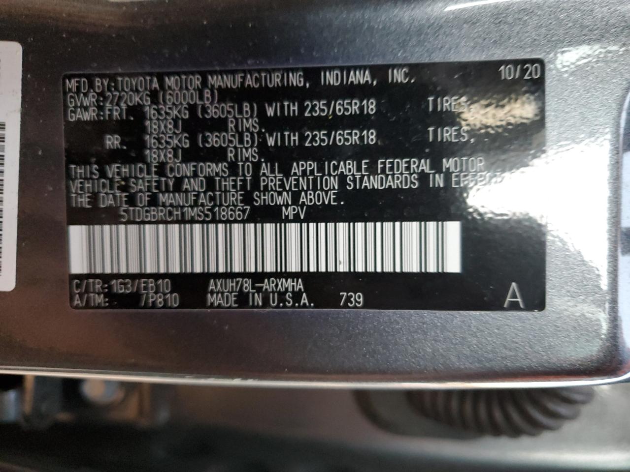 2021 Toyota Highlander - Image 13
