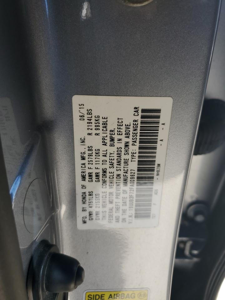 VIN 19UUB3F72FA009627 2015 ACURA TLX no.12