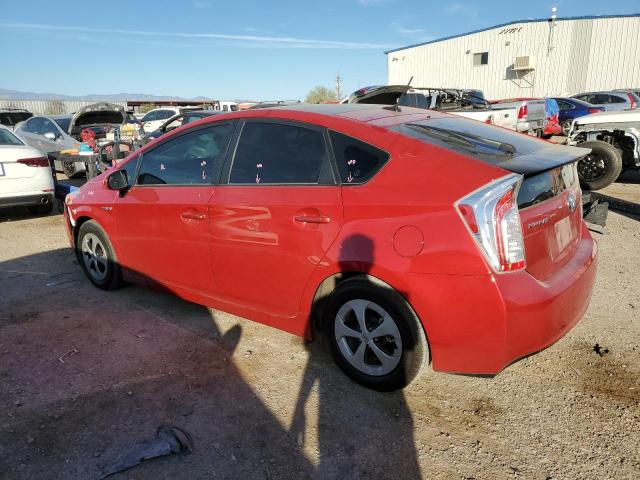  TOYOTA PRIUS 2014 Czerwony